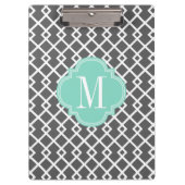 Porte-bloc Trellis de diamant Girly de charbon de bois et (Devant)