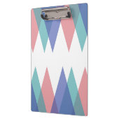 Porte-bloc Triangles bleu et corail (Gauche)