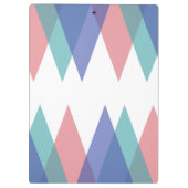Porte-bloc Triangles bleu et corail (Dos)