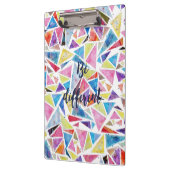 Porte-bloc triangles géométriques motif "être différent" (Gauche)