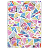 Porte-bloc triangles géométriques motif "être différent" (Dos)