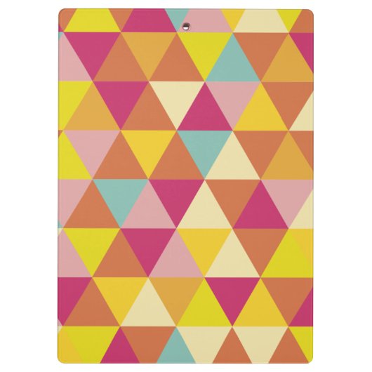 Porte-bloc Triangles polychromes en forme géométrique (Dos)