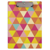 Porte-bloc Triangles polychromes en forme géométrique (Devant)