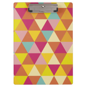 Porte-bloc Triangles polychromes en forme géométrique
