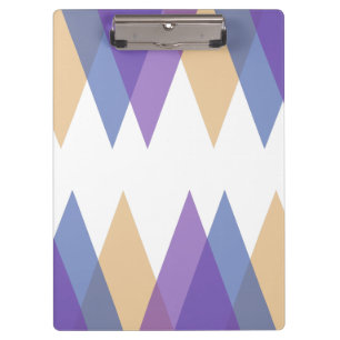 Porte-bloc Triangles pourpre, bleu et jaune