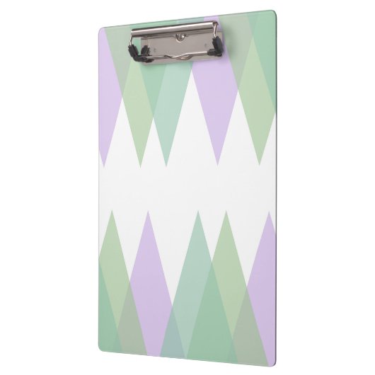 Porte-bloc Triangles vert et lilas (Gauche)