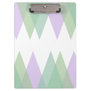 Porte-bloc Triangles vert et lilas
