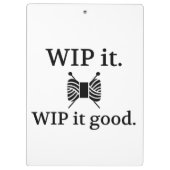 Porte-bloc Tricot WIP It Good Crafts (Dos)