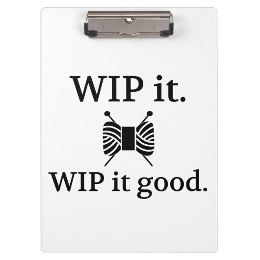 Porte-bloc Tricot WIP It Good Crafts (Devant)