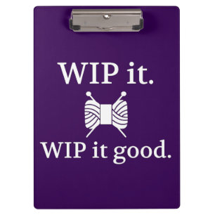 Porte-bloc Tricot ・ WIP It Good Crafts {Dark}