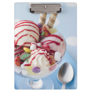 Porte-bloc Trio de crème glacée et de parfait doux