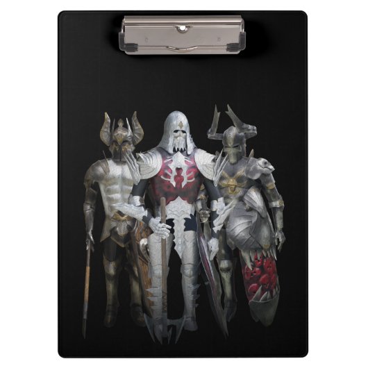 Porte-bloc Trois chevaliers (Devant)