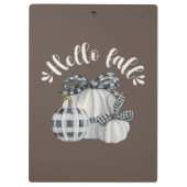 Porte-bloc Trois Citrouilles Bonjour Automne (Dos)