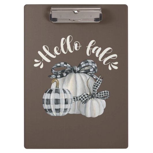 Porte-bloc Trois Citrouilles Bonjour Automne (Devant)