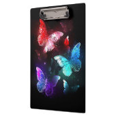 Porte-bloc Trois papillons brillants sur l'arrière - plan de  (Gauche)