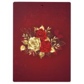 Porte-bloc Trois Roses de bijoux (Dos)