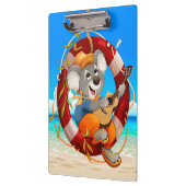 Porte-bloc Tropical Beach Guitar Jouer Koala (Gauche)