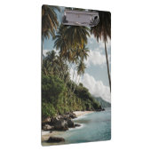 Porte-bloc Tropical Island Beach Ocean Green Photo (Swatch)