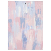 Porte-bloc Trucs de peinture bleu et blanc Abstraits (Dos)