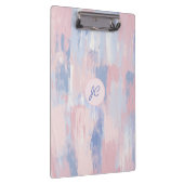 Porte-bloc Trucs de peinture bleu et blanc Abstraits (Swatch)