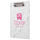 Porte-bloc Trump 2024 Eléphant rose mignon (Gauche)