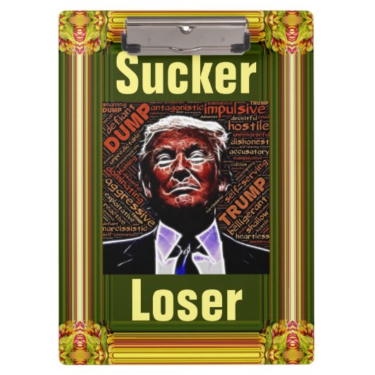 Porte-bloc Trump suceur/perdant (Devant)