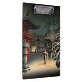 Porte-bloc Tsuchiya Koitsu - Neige au temple de Nezu (Swatch)