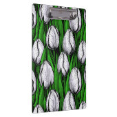 Porte-bloc Tulières blanches avec feuilles verts (Swatch)