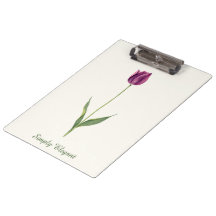 Tulipe Violette Élégante Personnalisée