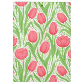 Porte-bloc Tulipes en rouge et vert (Dos)
