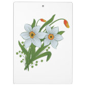 Porte-bloc Tulipes et fleurs de jonquilles (Dos)