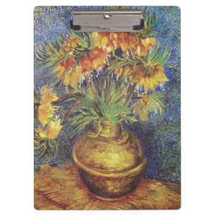 Porte-bloc Tulipes impériales de Van Gogh dans un vase en cui
