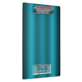 Porte-bloc Turquoise Aqua Shine Elegant Chic Glam Personnalis (Swatch)