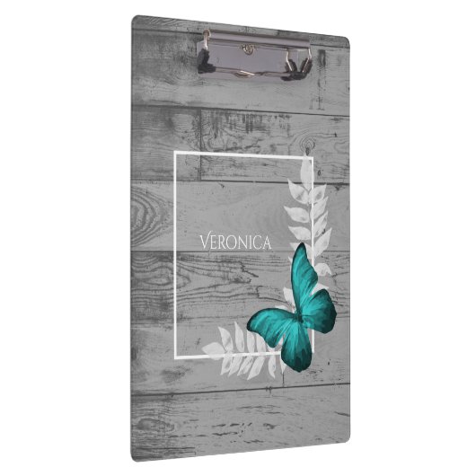 Porte-bloc Turquoise papillon Rustique Porte - bloc (Swatch)