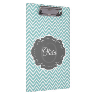 Porte-bloc Turquoise Porte - bloc personnalisé Chevron