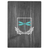 Porte-bloc Turquoise Porte - bloc rustique de libellule (Dos)