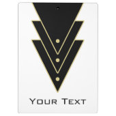 Porte-bloc Tuxedo Art Déco Moderne (Dos)