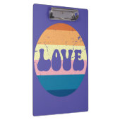 Porte-bloc Typographie D'Amour Rétro Sur Les Rayures De Couch (Swatch)