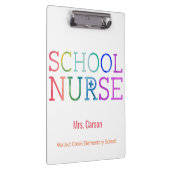 Porte-bloc Typographie d'aquarelle d'infirmière d'école (Swatch)