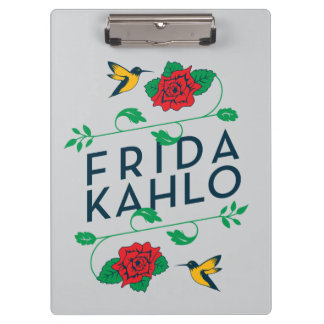Porte-bloc Typographie florale de Frida Kahlo |