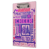 Porte-bloc Typographie violette des filles (Gauche)