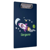 Porte-bloc Un adorable vaisseau-fusée dans l'espace dessin an (Swatch)