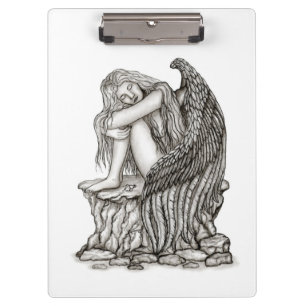 Porte-bloc Un ange endormi sur la pierre