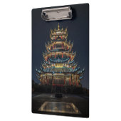 Porte-bloc Un bâtiment japonais traditionnel s'illumine dans (Gauche)