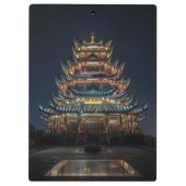 Porte-bloc Un bâtiment japonais traditionnel s'illumine dans (Dos)