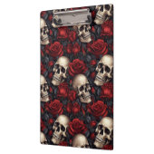 Porte-bloc Un crâne et une série Rose 10 (Gauche)