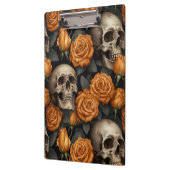 Porte-bloc Un crâne et une série Rose 11 (Gauche)