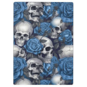 Porte-bloc Un crâne et une série Rose 12 (Dos)