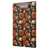 Porte-bloc Un crâne et une série Rose 9 (Gauche)