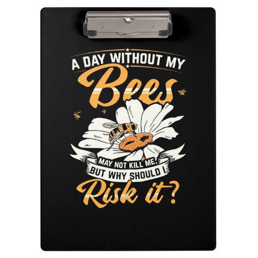 Porte-bloc Un jour sans mes abeilles (Devant)